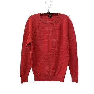 J CREW Red Men’s Raglan Budded Crew Neck Sweater Size Small